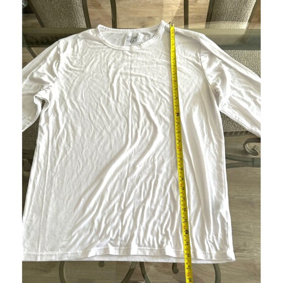 32 Degrees Heat Long-Sleeve White Crew Neck Shirt L - Picture 4 of 6
